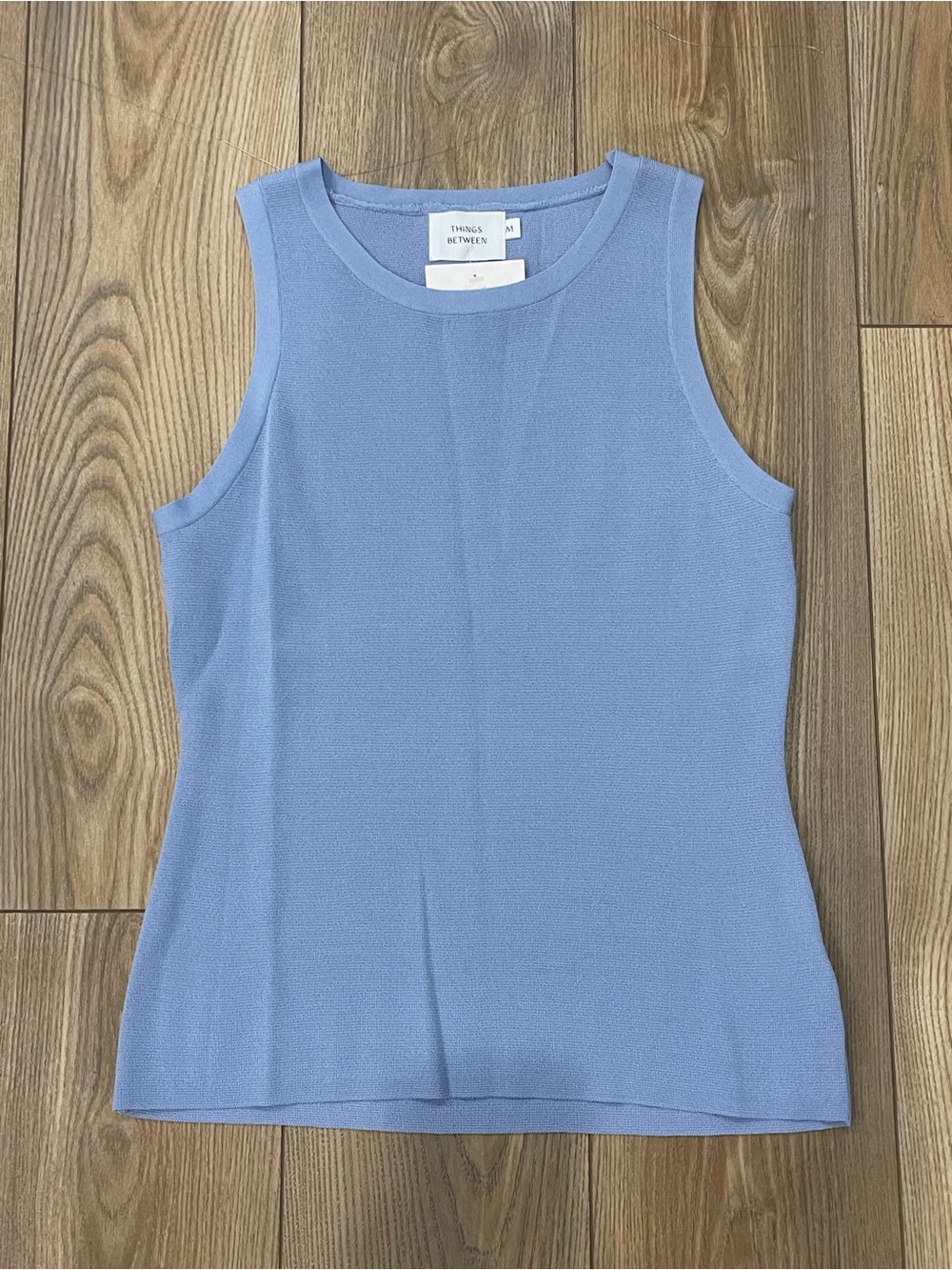Things Between Knit Blue Tank Top